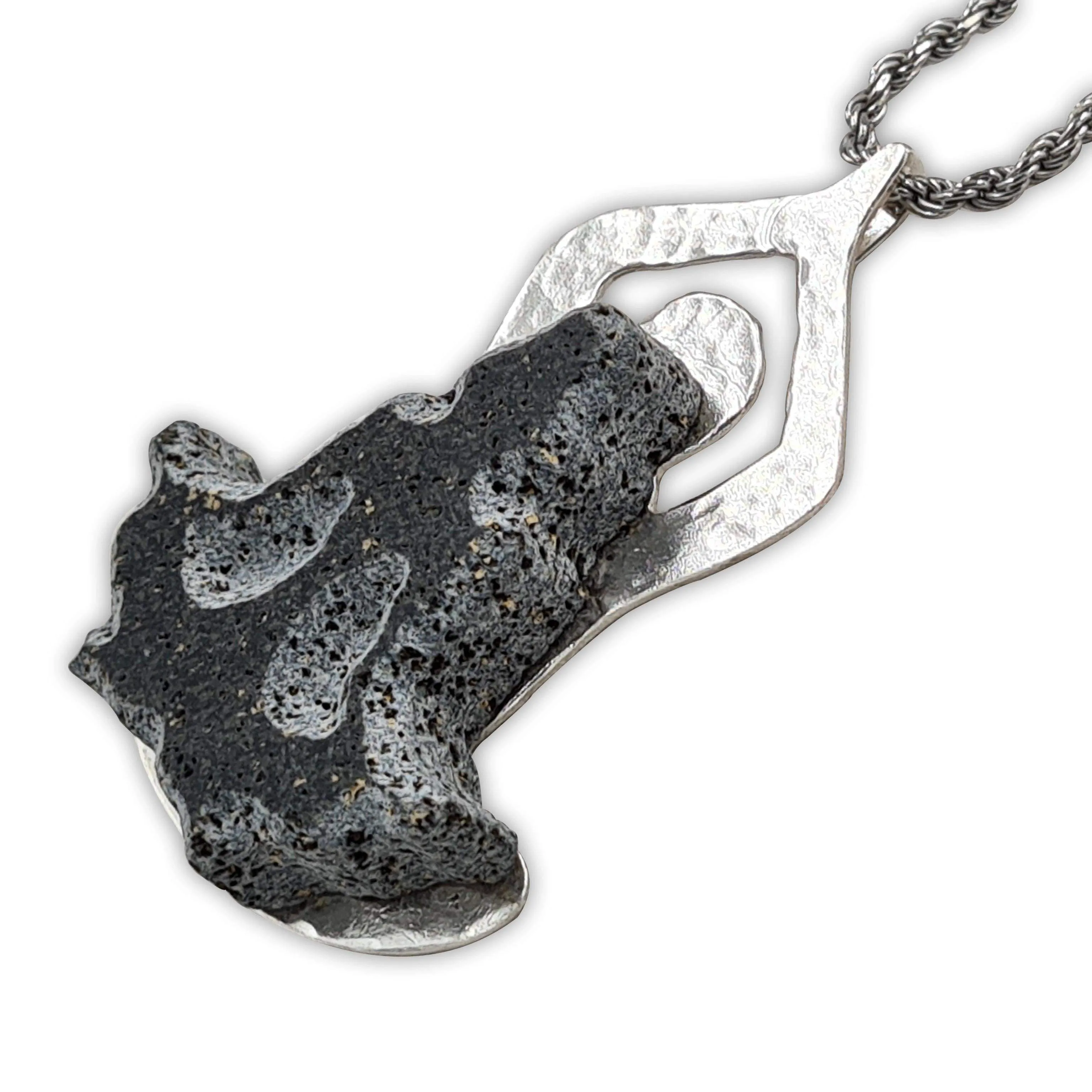 Yoga pendant - Volcanic stone