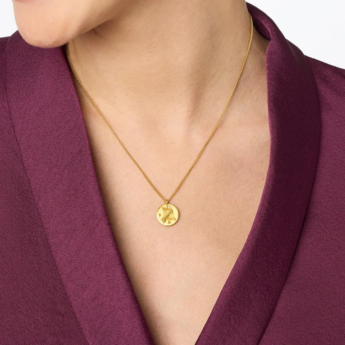 Zodiac Delicate Necklace - Virgo - Cubic Zirconia